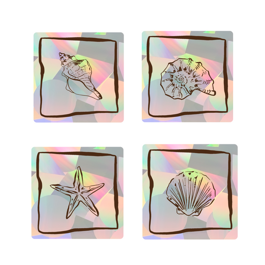Ocean Tile Sun Catcher Sticker Bundle
