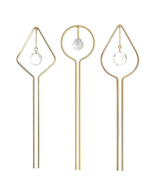 Plant Sun Catcher Stake Trio Bundle