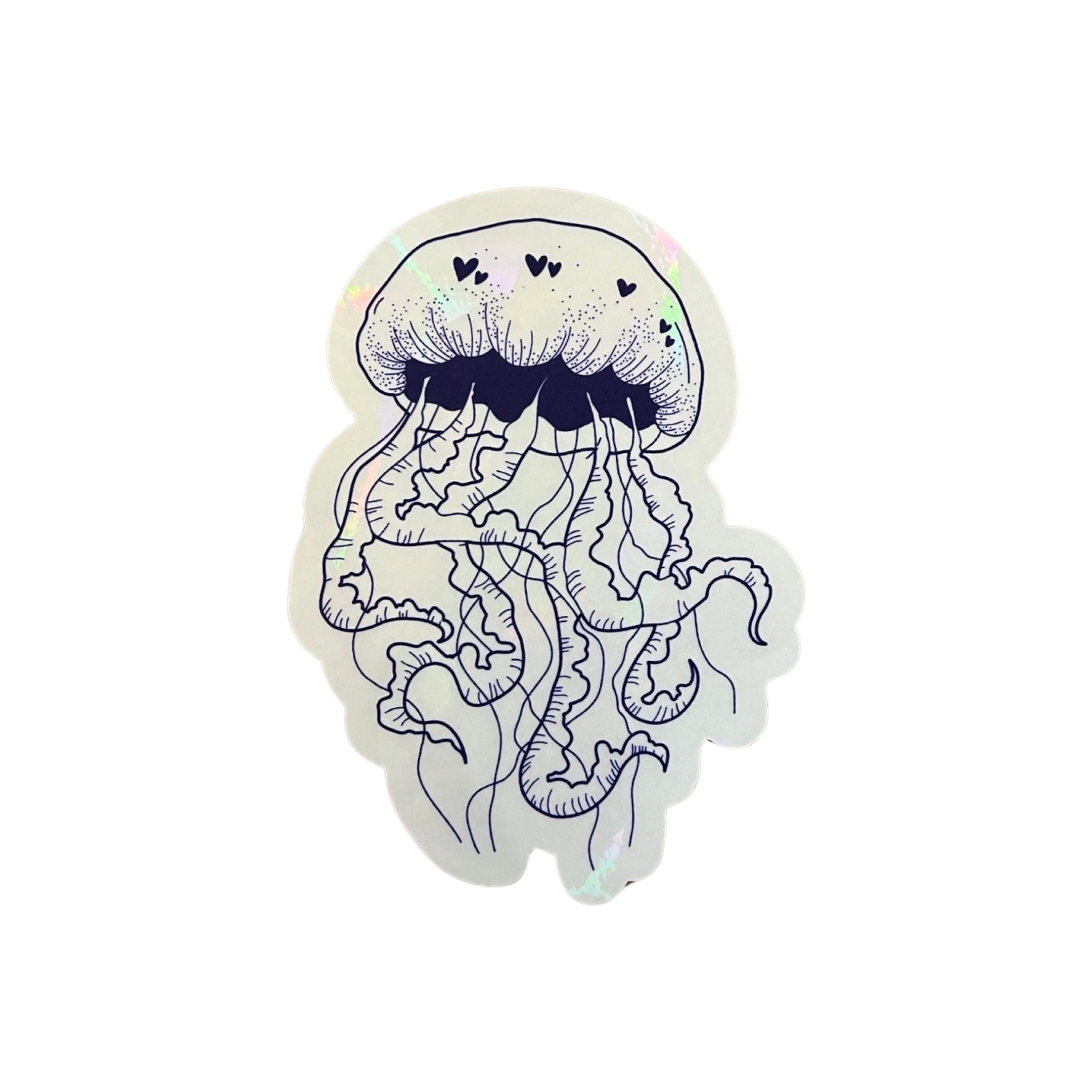 Jellyfish Sun Catcher Sticker