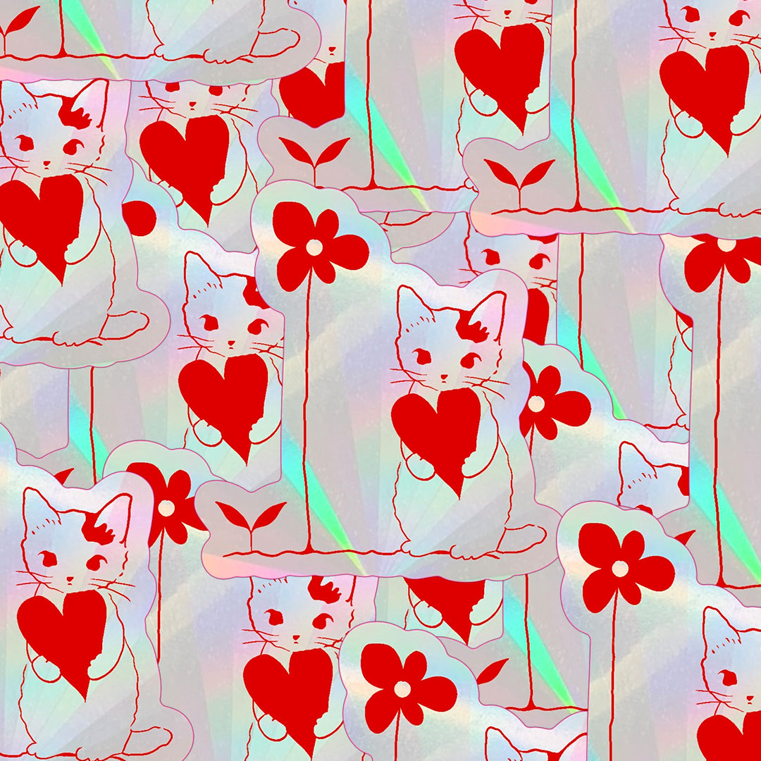 Cat Sun Catcher Sticker