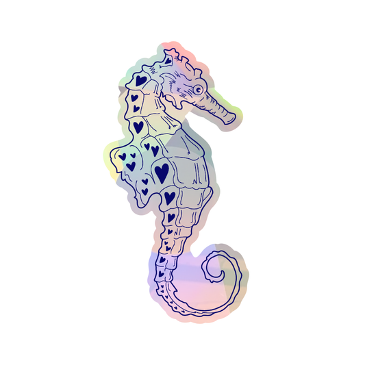 Seahorse Sun Catcher Sticker