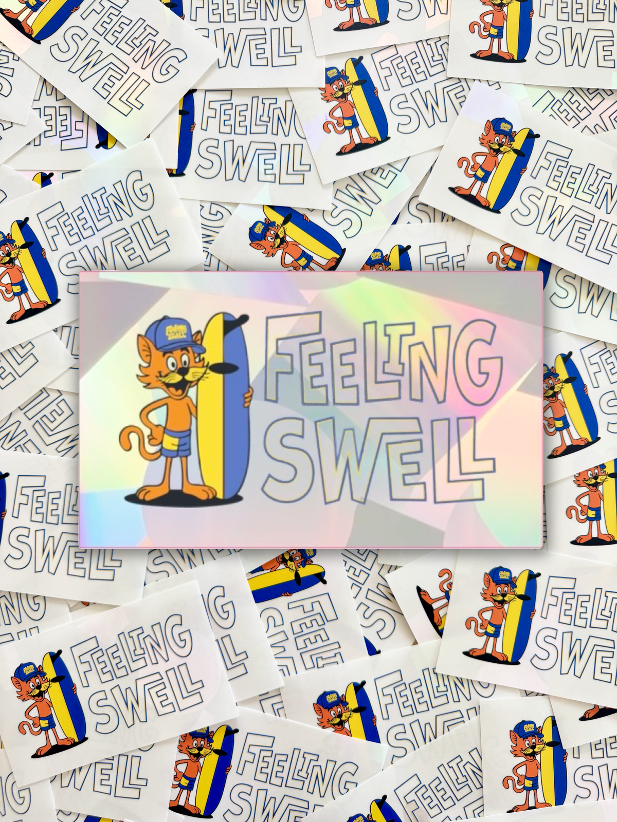 Sticker Freteling Feeling Swell Cool Cat Sticker – Rainbow Spaces