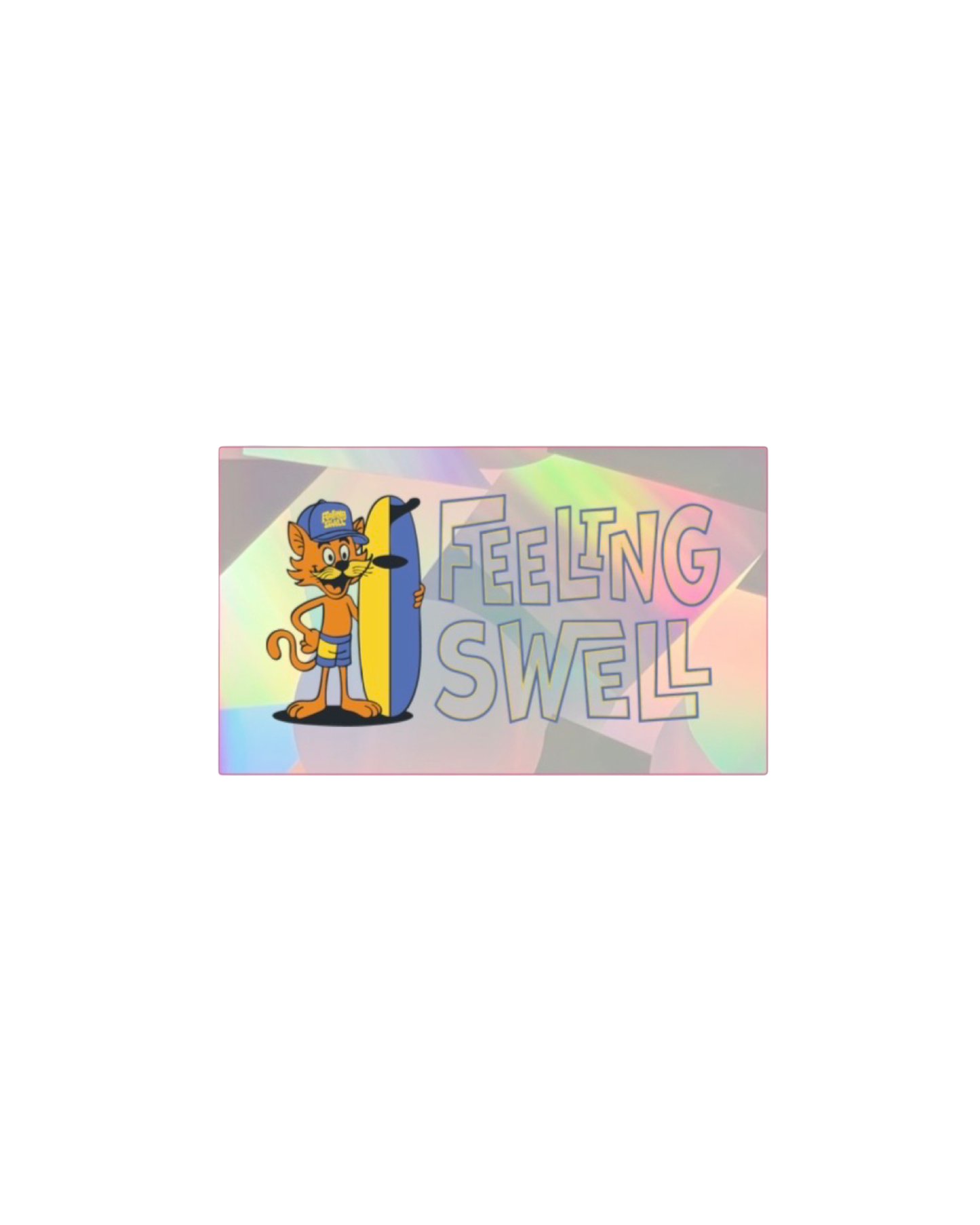 Feeling Swell Cool Cat Sticker