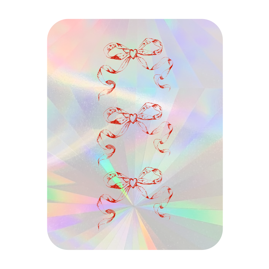 Bow Sun Bow Sun Catcher Sticker | Valentine's Gift | Rainbow Spaces