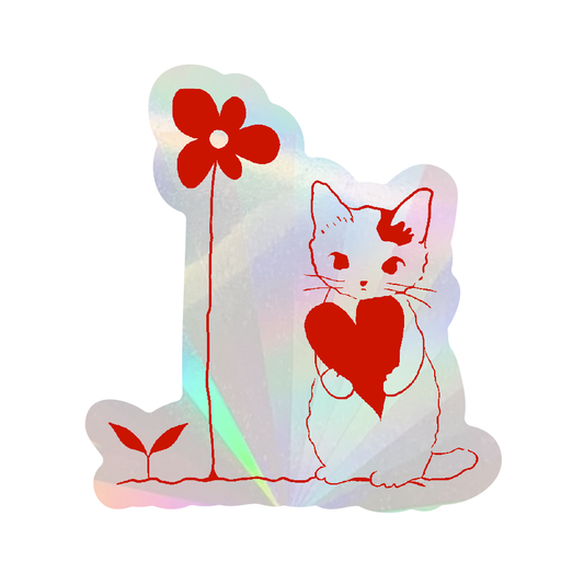 Cat Sun Catcher Sticker